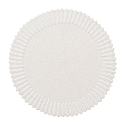 Luxury white beaded Lumina placemat by Kim Seybert