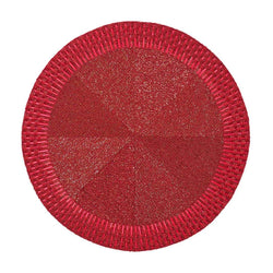 Red Palisade beaded placemat by Kim Seybert.