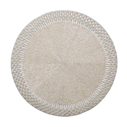 Palisade beaded placemat and crystal beaded border in silver by Kim Seybert.