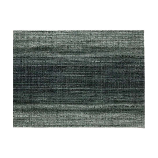 Chilewich Ombre placemat in jade green with gradient shading.
