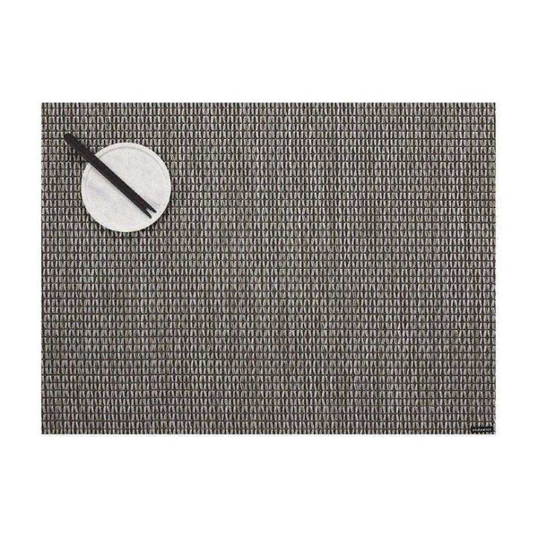 Chilewich Wabi Sabi placemat in mica brown and grey.