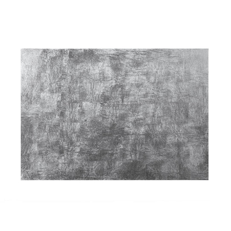 Handcrafted placemat made from genuine silver leaf with lacquer finish by Posh Trading Company.