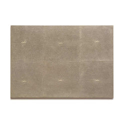 Natural faux shagreen placemat with hand-polished finish by Posh Trading Company.