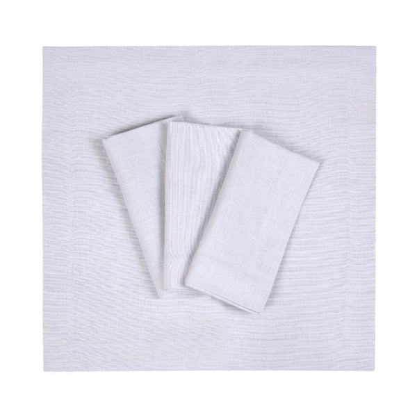 Amiramour Griggio Linen Napkins by Roseberry Home folded on white background