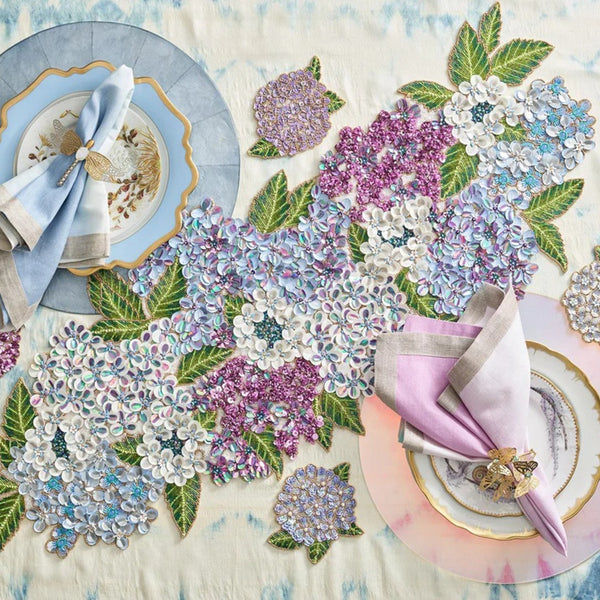 'Hydrangea' Table Runner in Multi by Kim Seybert