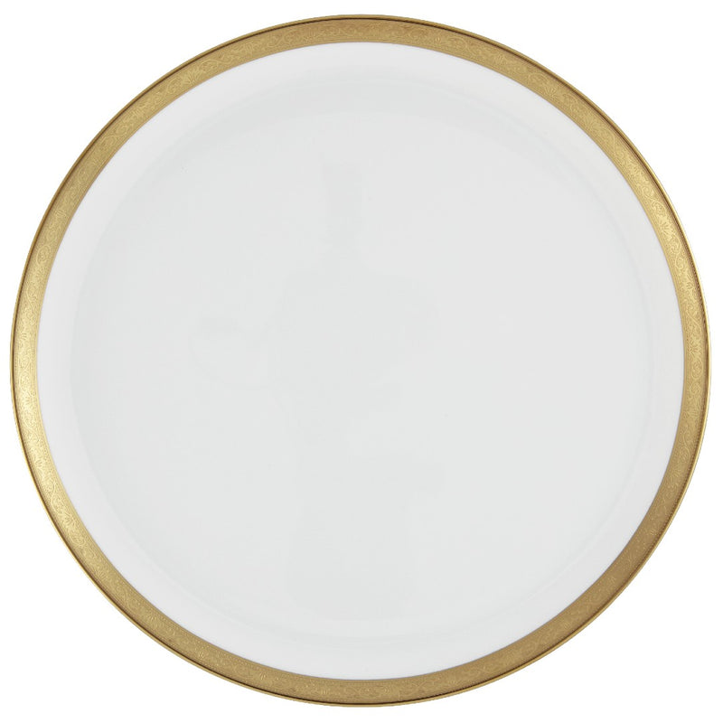 Flat Cake Serving Plate - Ambassador Gold by Raynaud