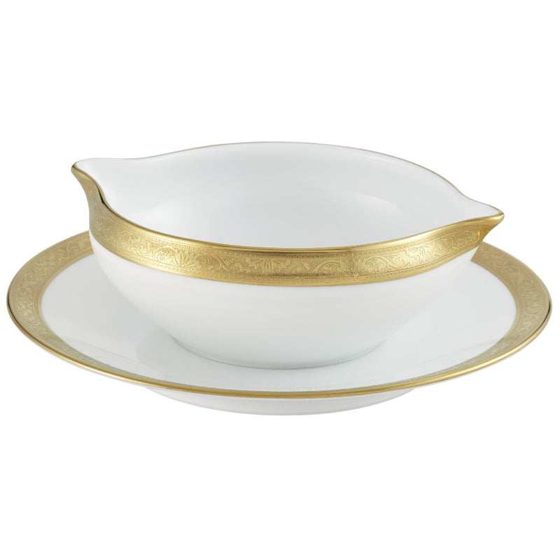 Sauce Boat & Stand - Ambassador Gold by Raynaud