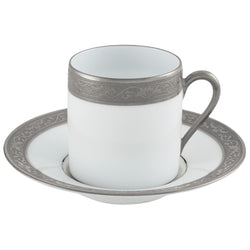 Coffee Cup & Saucer - Ambassador Platine