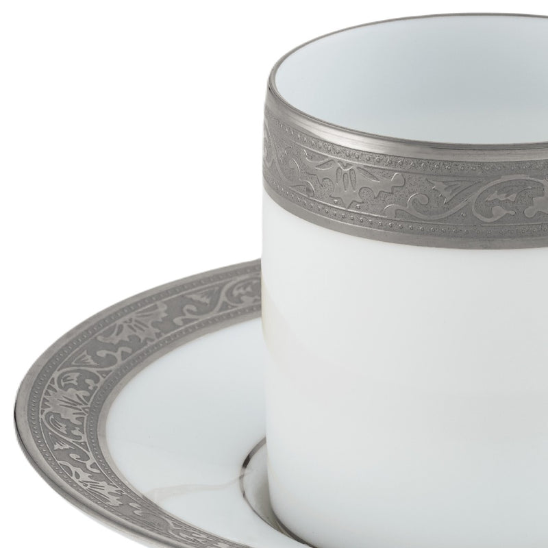 Coffee Cup & Saucer - Ambassador Platine