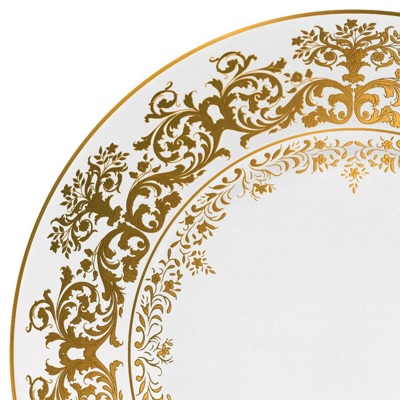 Dinner Plate - Chelsea Gold Fond Blanc