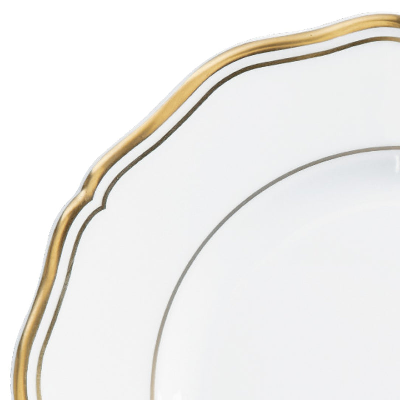 Dinner Plate - Mazurka White & Gold