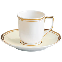 Coffee Cup & Saucer - Mazurka Ivory