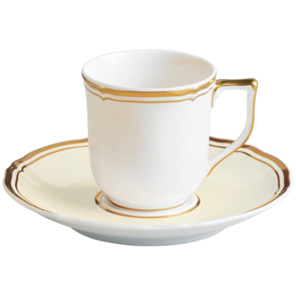 Coffee Cup & Saucer - Mazurka Ivory