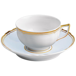 Tea Cup & Saucer - Mazurka Blue Grey