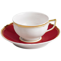 Tea Cup & Saucer - Mazurka Red