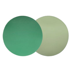 Reversible placemat in two green shades faux leather by Von Gern Home.