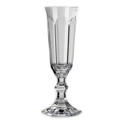 Clear Acrylic Champagne Glasses Dolce Vita Collection – Set of 6 by Mario Luca Giusti on a white background