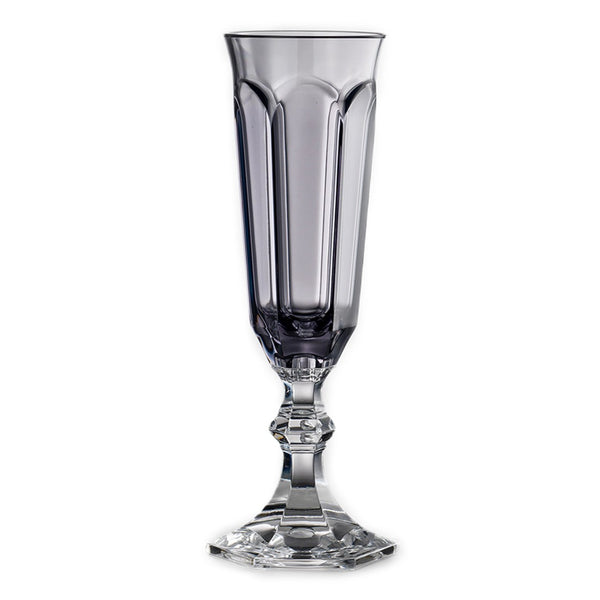 Grey Acrylic Champagne Glasses Dolce Vita Collection – Set of 6 by Mario Luca Giusti