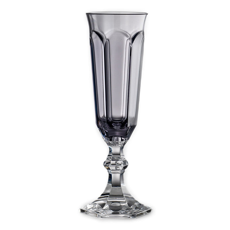 Grey Acrylic Champagne Glasses Dolce Vita Collection – Set of 6 by Mario Luca Giusti