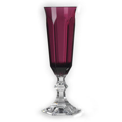 Ruby Acrylic Champagne Glasses Dolce Vita Collection – Set of 6 by Mario Luca Giusti on a white background