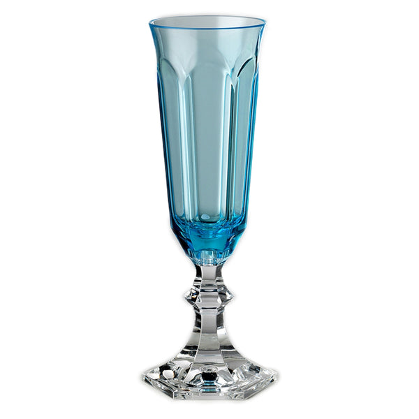 Turquoise Acrylic Champagne Glasses Dolce Vita Collection – Set of 6 by Mario Luca Giusti