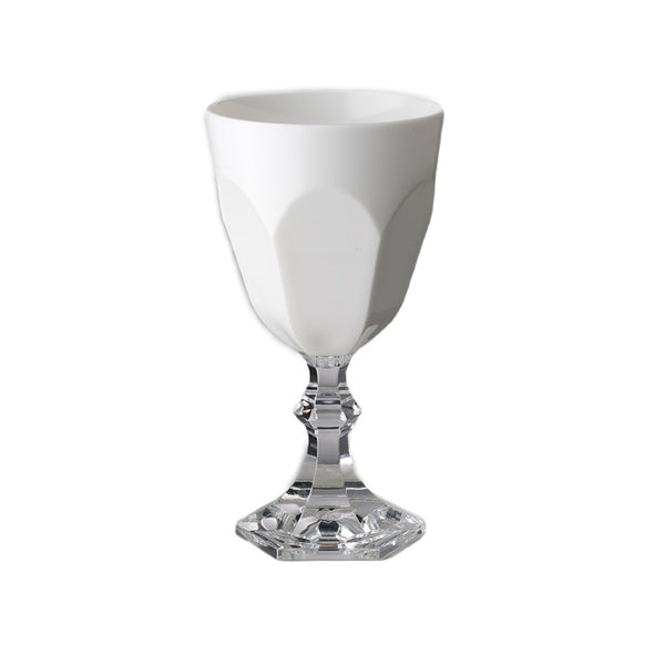 White Acrylic Wine Glasses Dolce Vita Collection – Set of 6 by Mario Luca Giusti