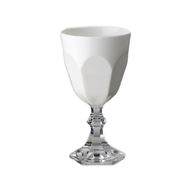 White Acrylic Wine Glasses Dolce Vita Collection – Set of 6 by Mario Luca Giusti