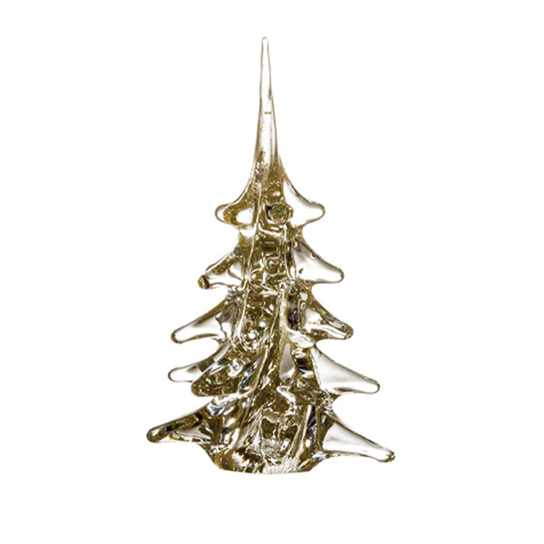 Gold crystal 'Alberto di Natale' Christmas tree, luxury festive decoration for elegant interiors.