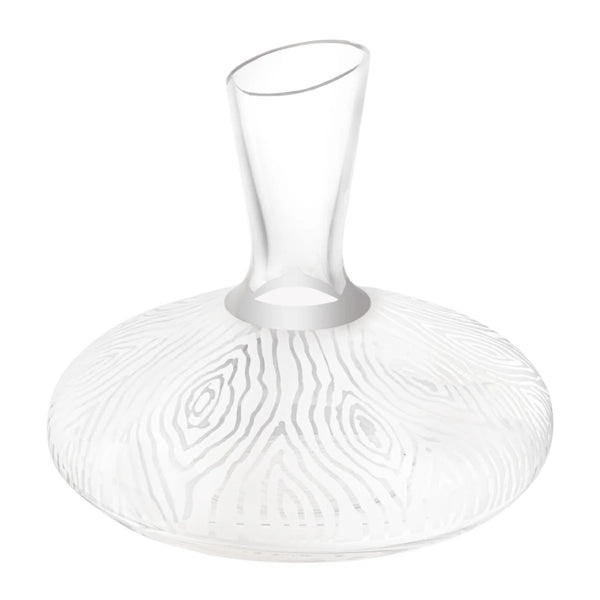 Clear Alice wine decanter in hand-cut and sandblasted crystal by Cristallerie de Montbronn