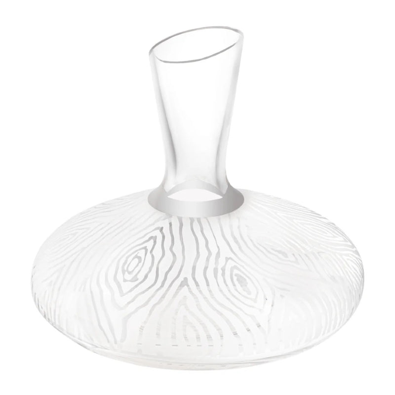 Clear Alice wine decanter in hand-cut and sandblasted crystal by Cristallerie de Montbronn