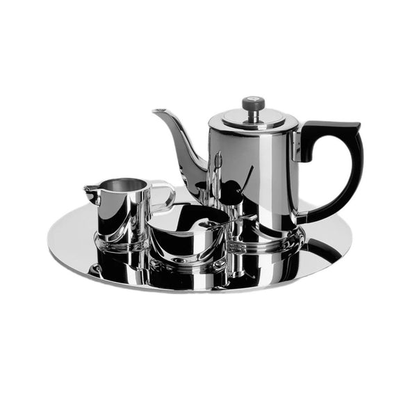 Alta Silver-Plated Coffee Service Set with creamer, sugar bowl, and mocha pot by Robbe & Berking