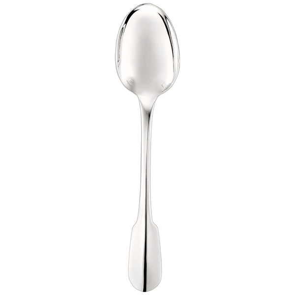Silver-plated soup spoon from Cluny cutlery collection by Christofle.