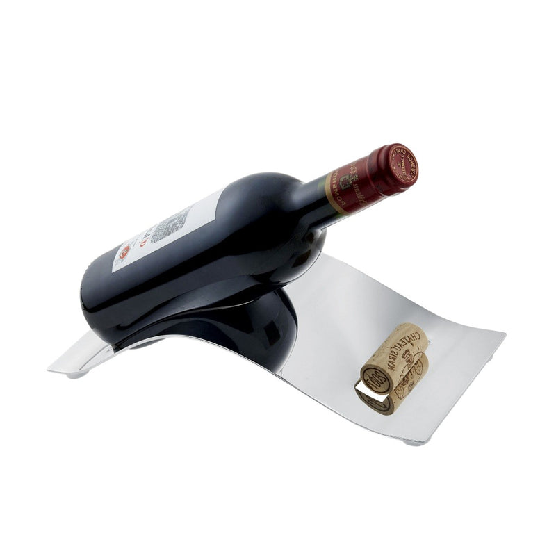 Side view of silver-plated bottle holder Tuileries by Ercuis