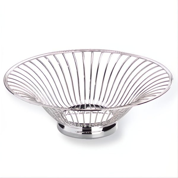 silver-plated open wire bread and fruit basket English collection by Greggio