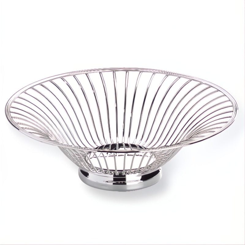 silver-plated open wire bread and fruit basket English collection by Greggio