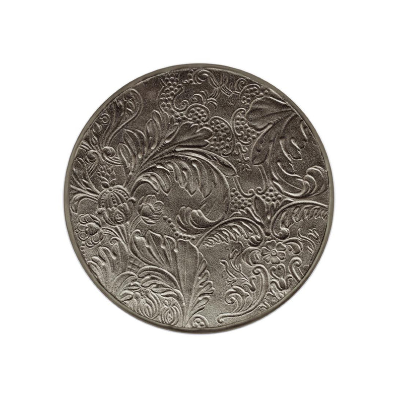 Porcelain bread plate with platinum detailing from the Italian Renaissance Platinum collection by Raynaud.