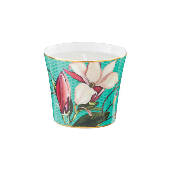 Porcelain candle with magnolia motif Trésor Fleuri collection Raynaud