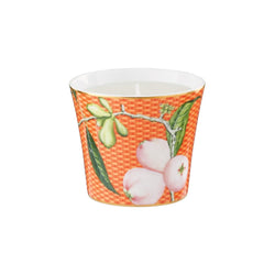 Porcelain candle with water apple motif Trésor Fleuri collection Raynaud