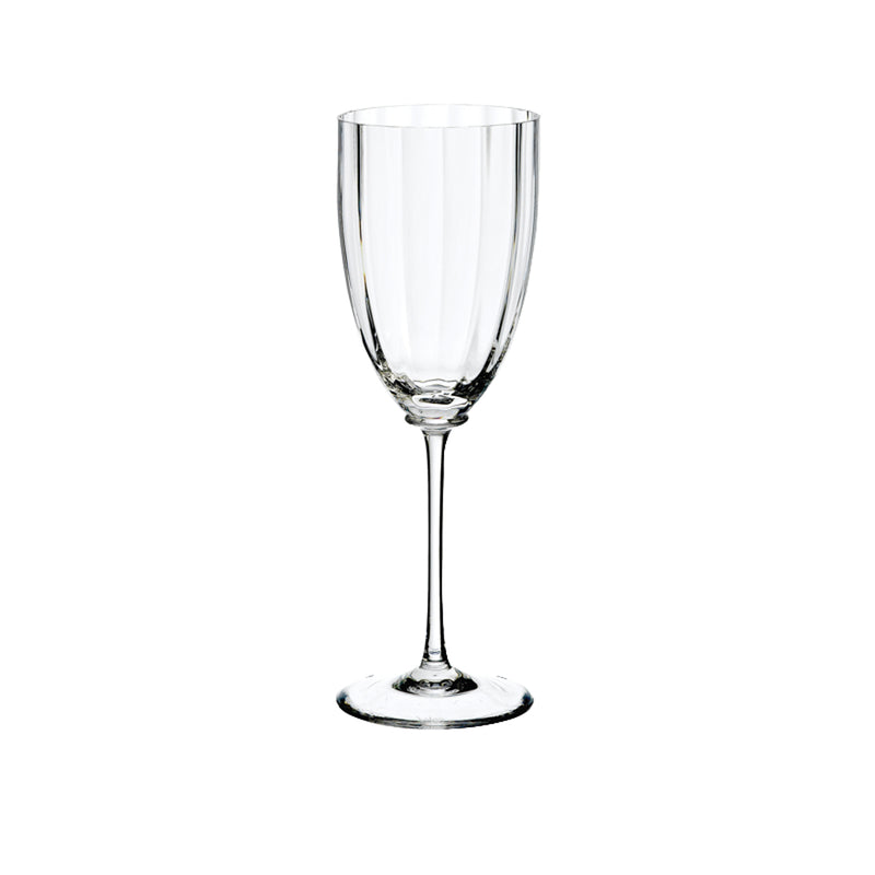Caos champagne flute by Collevilca in handmade lead-free crystal