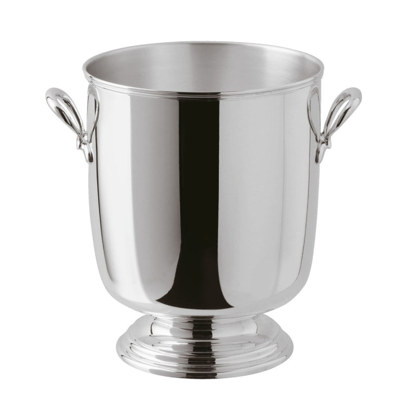 Silver wine cooler with handles Rencontre on a white background