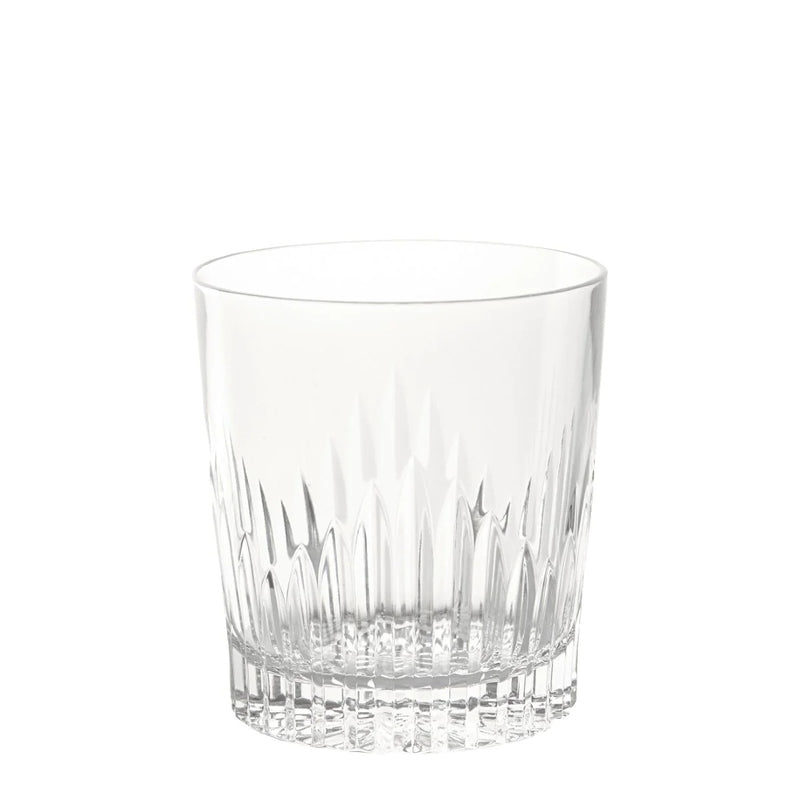 Chartres crystal Old Fashion Tumbler with Gothic-inspired bevel cuts by Cristallerie de Montbronn.