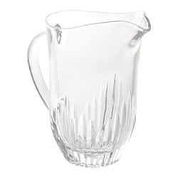 Chartres crystal Water Pitcher with Gothic-inspired bevel cuts by Cristallerie de Montbronn.
