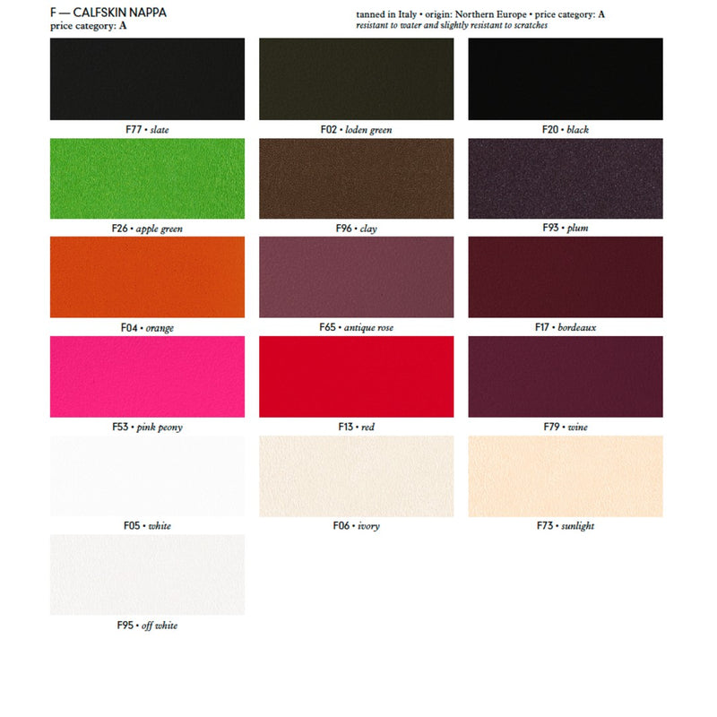 Chaumont rectangular tray in nappa leather colour chart page 2