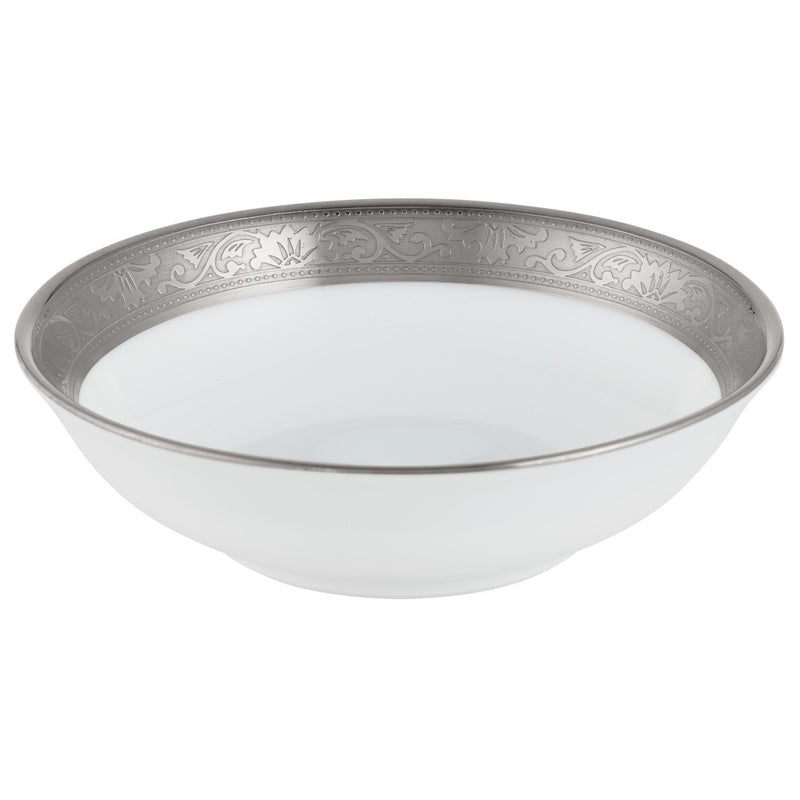 Raynaud Ambassador Platine porcelain Chinese bone cup with platinum inlay rim and minimalist design

