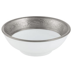 Raynaud Ambassador Platine porcelain Chinese soja cup with platinum inlay rim, ideal for sauces or tasting dishes


