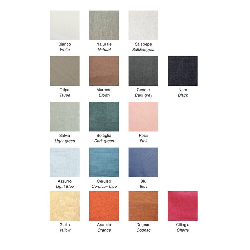 Color swatches with labels on a white background
