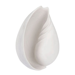 Large off-white faux conch shell decor for coastal luxury interiors