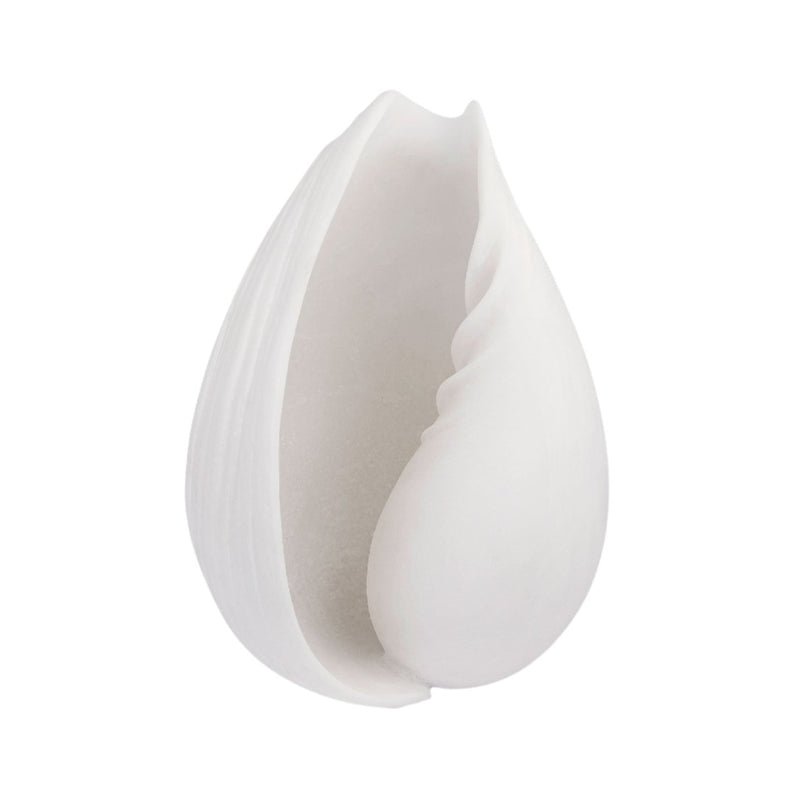 Small off-white faux conch shell for luxury coastal decor