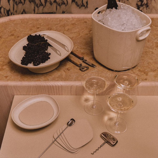 Styled Corkscrew Maris in stainless steel by Kelly Wearstler x Giobagnara