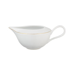 Limoges porcelain creamer with gold rim from the Monceau Gold collection by Raynaud